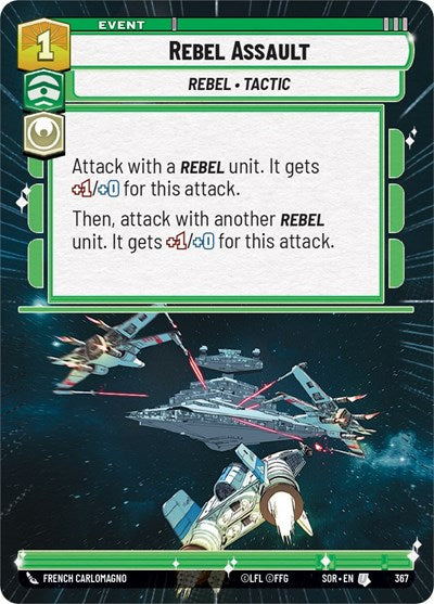 Rebel Assault - 367 - Uncommon (Hyperspace) - Spark of Rebellion