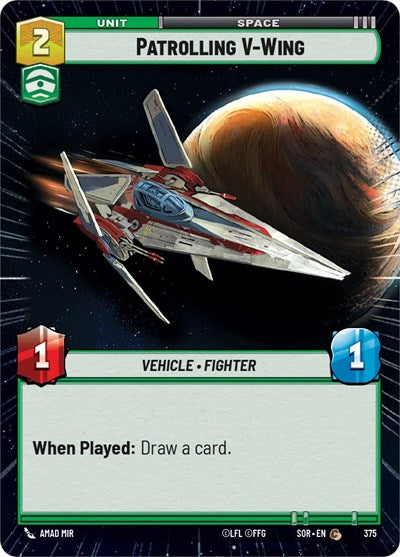 Patrolling V-Wing - 375 - Common (Hyperspace) - Spark of Rebellion