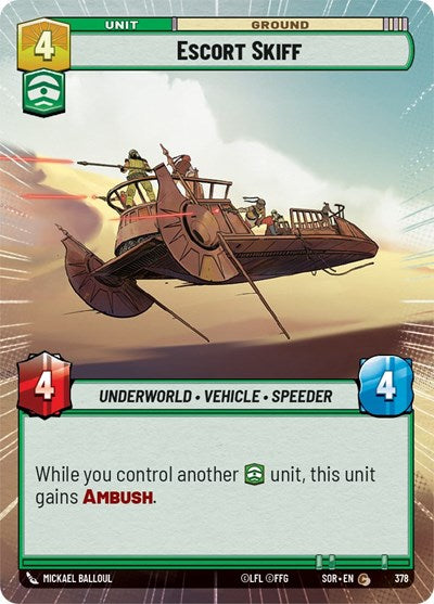 Escort Skiff - 378 - Common (Hyperspace) - Spark of Rebellion