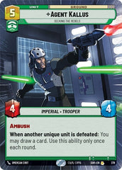 Agent Kallus - Seeking the Rebels - 379 - Rare (Hyperspace) - Spark of Rebellion