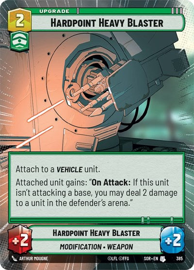 Hardpoint Heavy Blaster - 385 - Uncommon (Hyperspace) - Spark of Rebellion