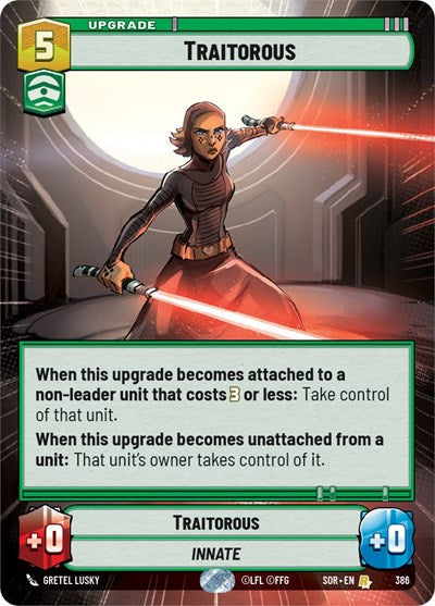 Traitorous - 386 - Rare (Hyperspace) - Spark of Rebellion