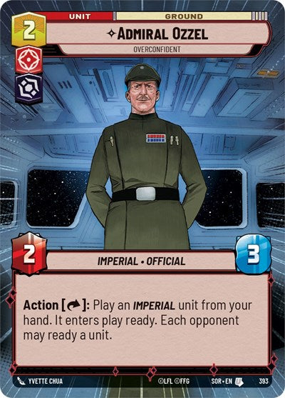 Admiral Ozzel - Overconfident - 393 - Uncommon (Hyperspace) - Spark of Rebellion