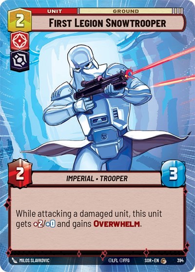 First Legion Snowtrooper - 394 - Common (Hyperspace) - Spark of Rebellion