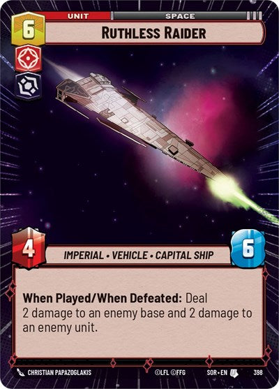 Ruthless Raider - 398 - Uncommon (Hyperspace) - Spark of Rebellion