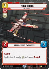 Red Three - Unstoppable - 407 - Rare (Hyperspace) - Spark of Rebellion