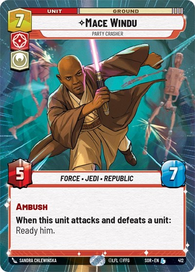 Mace Windu - Party Crasher - 412 - Legendary (Hyperspace) - Spark of Rebellion