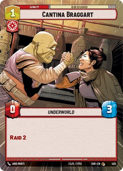 Cantina Braggart - 420 - Common (Hyperspace) - Spark of Rebellion