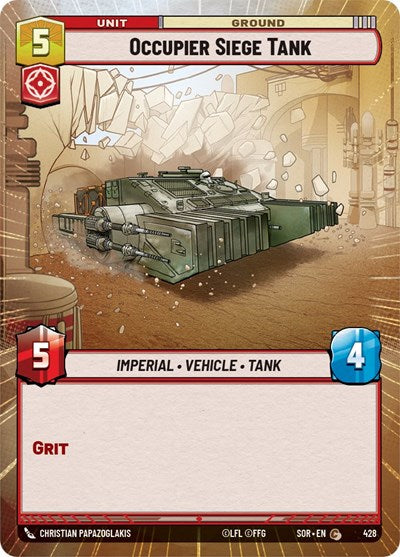 Occupier Siege Tank - 428 - Common (Hyperspace) - Spark of Rebellion