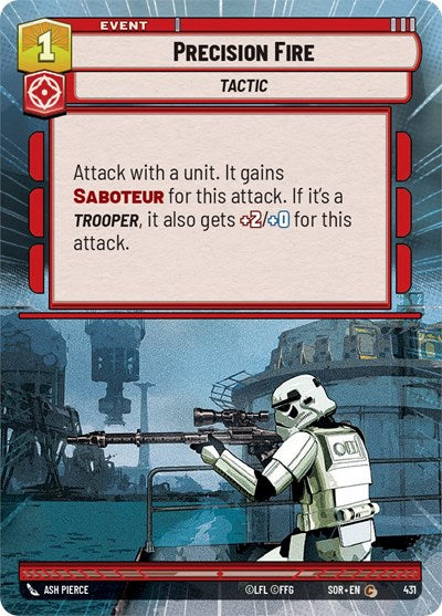 Precision Fire - 431 - Common (Hyperspace) - Spark of Rebellion