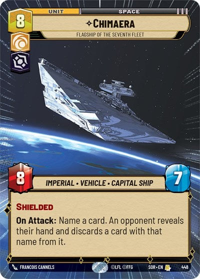 Chimaera - Flagship of the Seventh Fleet - 448 - Rare (Hyperspace) - Spark of Rebellion