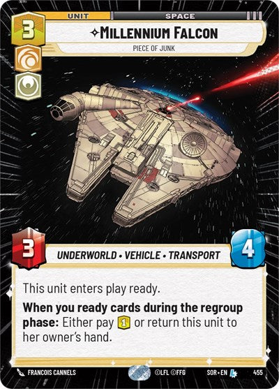 Millennium Falcon - Piece of Junk - 455 - Legendary (Hyperspace) - Spark of Rebellion