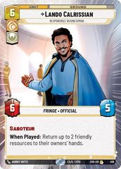 Lando Calrissian - Responsible Businessman - 459 - Rare (Hyperspace) - Spark of Rebellion