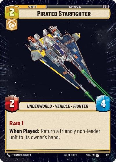 Pirated Starfighter - 471 - Uncommon (Hyperspace) - Spark of Rebellion