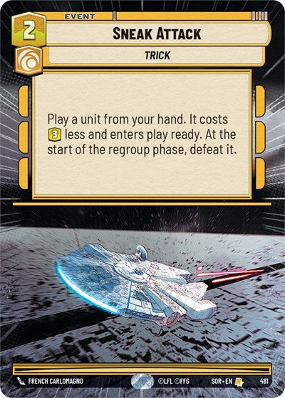 Sneak Attack - 481 - Rare (Hyperspace) - Spark of Rebellion