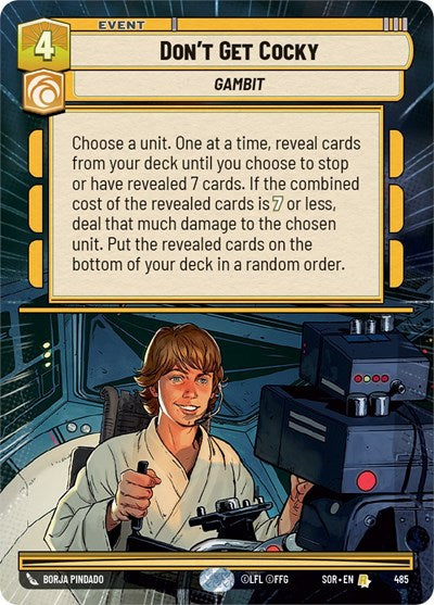 Don't Get Cocky - 485 - Rare (Hyperspace) - Spark of Rebellion