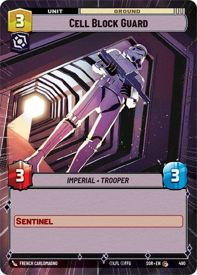 Cell Block Guard - 490 - Common (Hyperspace) - Spark of Rebellion