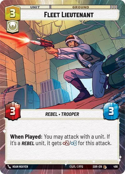 Fleet Lieutenant - 498 - Common (Hyperspace) - Spark of Rebellion