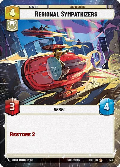 Regional Sympathizers - 501 - Common (Hyperspace) - Spark of Rebellion
