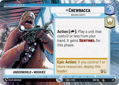 Chewbacca - Walking Carpet - 271 - Common (Hyperspace) - Spark of Rebellion