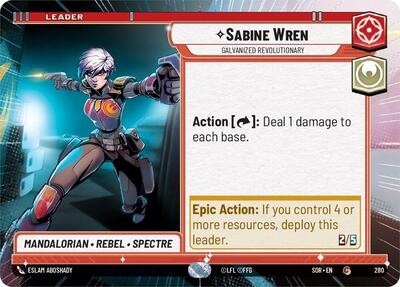 Sabine Wren - Galvanized Revolutionary - 280 - Common (Hyperspace) - Spark of Rebellion