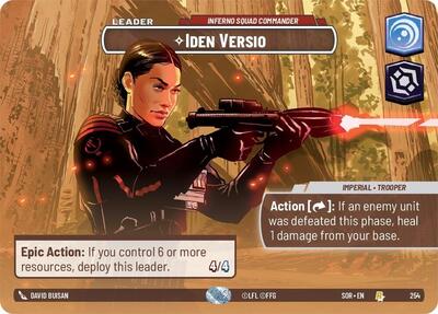 Iden Versio - Inferno Squad Commander - 254 - Rare (Showcase) - Spark of Rebellion