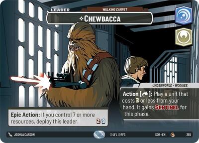 Chewbacca - Walking Carpet - 255 - Common (Showcase) - Spark of Rebellion
