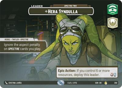 Hera Syndulla - Spectre Two - 259 - Rare (Showcase) - Spark of Rebellion