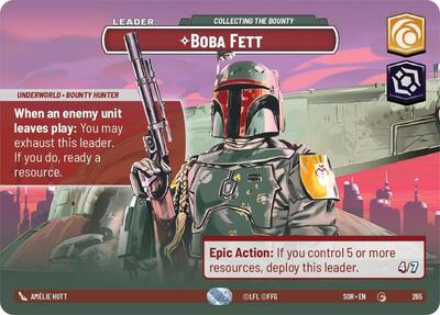 Boba Fett - Collecting the Bounty - 265 - Common (Showcase) - Spark of Rebellion