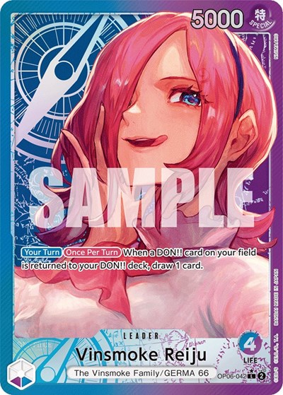 Vinsmoke Reiju - OP06-042 - Leader (Alternate Art) - Wings of the Captain
