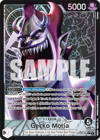 Gecko Moria - OP06-080 - Leader (Alternate Art) - Wings of the Captain
