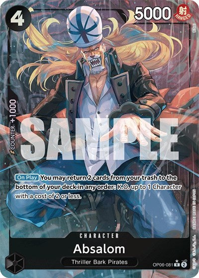 Absalom - OP06-081 - Rare (Alternate Art) - Wings of the Captain