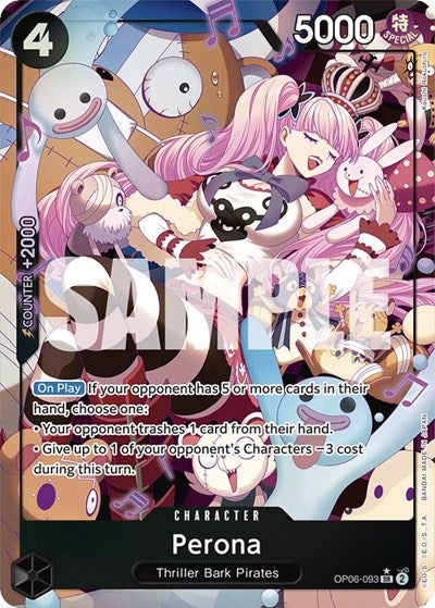 Perona - OP06-093 - Super Rare (Alternate Art) - Wings of the Captain