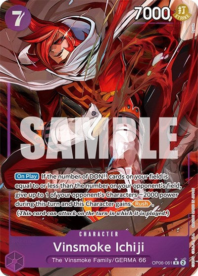 Vinsmoke Ichiji - OP06-061 - Rare (Alternate Art) - Wings of the Captain