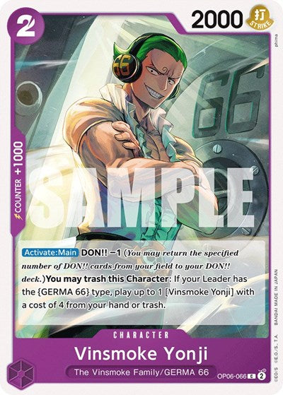 Vinsmoke Yonji - OP06-066 - Common - Wings of the Captain