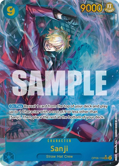 Sanji - OP06-119 - Secret Rare (Alternate Art) - Wings of the Captain