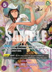 Ms. All Sunday - OP04-064 - Super Rare (Special Alternate Art) - Wings of the Captain