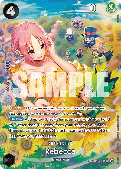 Rebecca - OP05-091 - Super Rare (Special Alternate Art) - Wings of the Captain