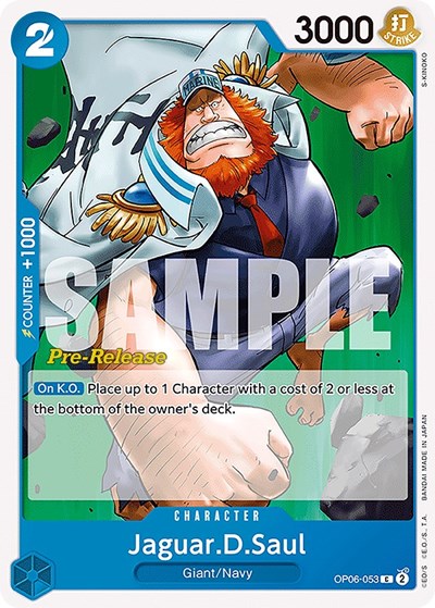 Jaguar.D.Saul - OP06-053 - Common - Wings of the Captain Pre-Release Cards