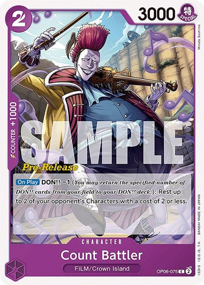 Count Battler - OP06-075 - Common - Wings of the Captain Pre-Release Cards