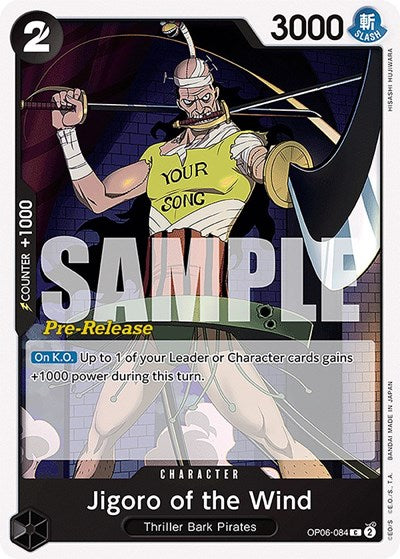 Jigoro of the Wind - OP06-084 - Common - Wings of the Captain Pre-Release Cards