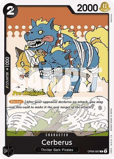 Cerberus - OP06-087 - Common - Wings of the Captain Pre-Release Cards