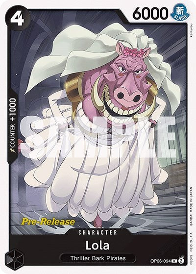 Lola - OP06-094 - Common - Wings of the Captain Pre-Release Cards