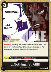 ...Nothing...at All!!! - OP06-096 - Common - Wings of the Captain Pre-Release Cards