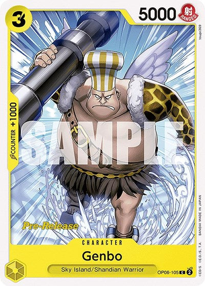 Genbo - OP06-105 - Common - Wings of the Captain Pre-Release Cards