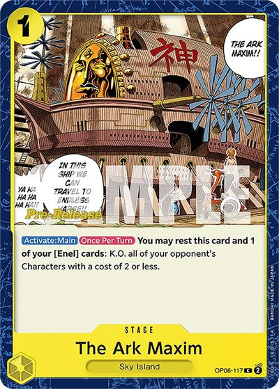 The Ark Maxim - OP06-117 - Common - Wings of the Captain Pre-Release Cards