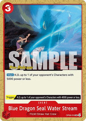Blue Dragon Seal Water Stream - OP06-019 - Uncommon - Wings of the Captain Pre-Release Cards