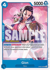 Gion - OP06-044 - Uncommon - Wings of the Captain Pre-Release Cards