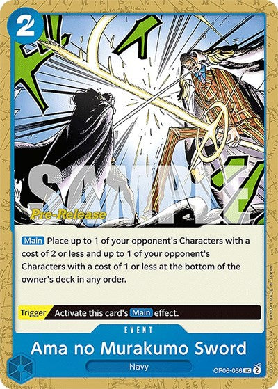 Ama no Murakumo Sword - OP06-056 - Uncommon - Wings of the Captain Pre-Release Cards