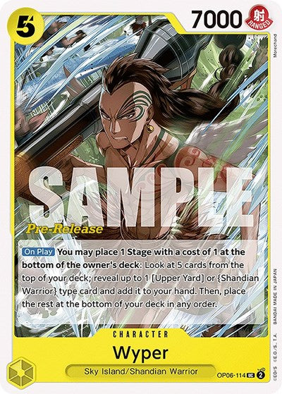 Wyper - OP06-114 - Uncommon - Wings of the Captain Pre-Release Cards